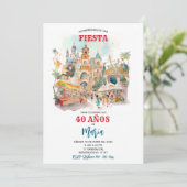 Invitación Fiesta Temática Pueblo Mágico Einladung (Stehend Vorderseite)