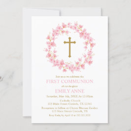Invitación First Communion Cherry Blossom floral I Einladung