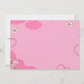 Invitación First Rodeo Birthday Girl Pink and whit Einladung (Rückseite)