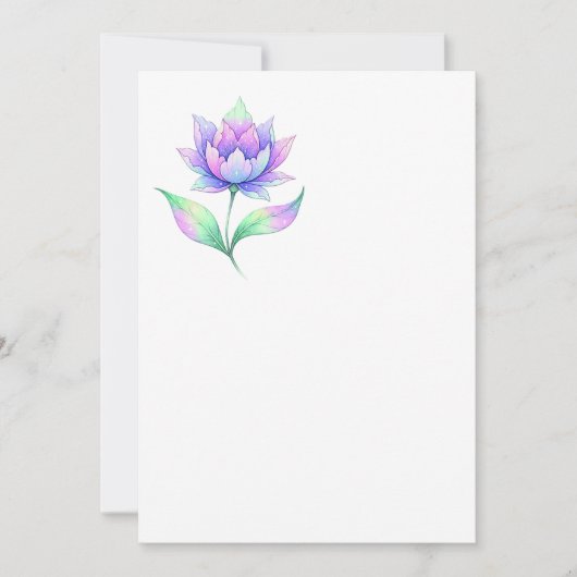 Invitacion flor multicolor einladung (Vorderseite)