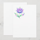 Invitacion flor multicolor einladung (Vorne/Hinten)