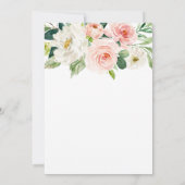 Invitación Floral modern brunch and bubbly invitat Einladung (Rückseite)