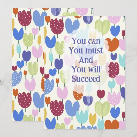 Invitación flores einladung (Vorne/Hinten)