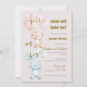 Invitación Gender Reveal Invitation Einladung (Vorderseite)