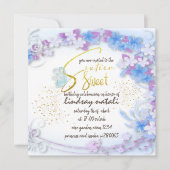 Invitación Invitation de cumpleaños dieciséis per Einladung (Vorderseite)