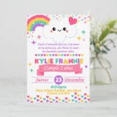 Invitación lluvia de amor einladung (Stehend Vorderseite)