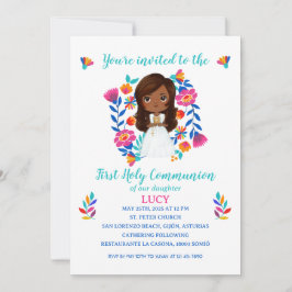Invitación LUCY Primera Comunión Einladung