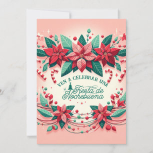 Invitación Mexican Fiesta de Nochebuena Spanisch Einladung