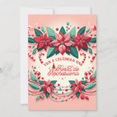 Invitación Mexican Fiesta de Nochebuena Spanisch Einladung (Vorderseite)