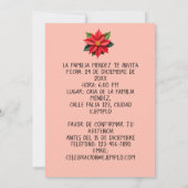 Invitación Mexican Fiesta de Nochebuena Spanisch Einladung (Rückseite)