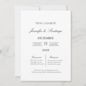 Invitación minimalista para boda einladung (Vorderseite)