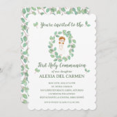 Invitación modelo Alexia Primera Comunión Einladung (Vorne/Hinten)