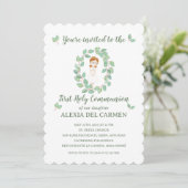 Invitación modelo Alexia Primera Comunión Einladung (Stehend Vorderseite)