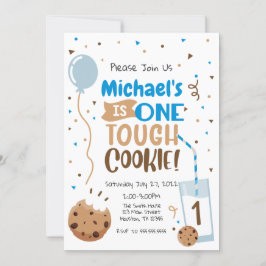 Invitación One Tough Cookie Erster Geburtstag Einladung