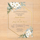 Invitación para boda de oro acryleinladungen (Vorderseite)