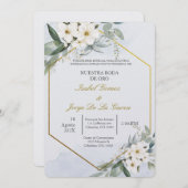 Invitación para boda de oro einladung (Vorne/Hinten)