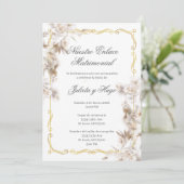 Invitación para boda ramo de flores einladung (Stehend Vorderseite)