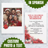 Invitación para Fiesta de Nochebuena con Foto Einladung