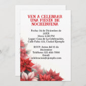 Invitación para Fiesta de Nochebuena Spanisch Einladung (Vorne/Hinten)