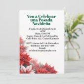 Invitación para Posada Navideña Spanisch Einladung (Stehend Vorderseite)