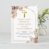 Invitación para primera comunión einladung (Stehend Vorderseite)