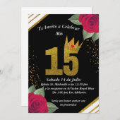Invitacion para quinceañera einladung (Vorne/Hinten)