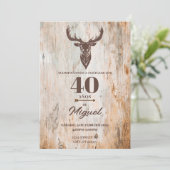 INVITACION PARK CUMPLEANOS DE HOMBRE TEMA CAZAR EINLADUNG (Stehend Vorderseite)