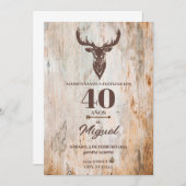 INVITACION PARK CUMPLEANOS DE HOMBRE TEMA CAZAR EINLADUNG (Vorne/Hinten)