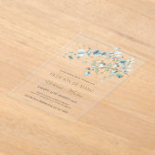 Invitación Petición de Mano Acrílico Eucalipto  Acryleinladungen (Ablage )