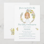Invitación PHOEBE Primera Comunión Einladung (Vorne/Hinten)