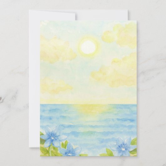 Invitación Playa pintada  Einladung (Vorderseite)