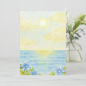 Invitación Playa pintada  Einladung (Stehend Vorderseite)