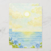 Invitación Playa pintada  Einladung (Vorne/Hinten)