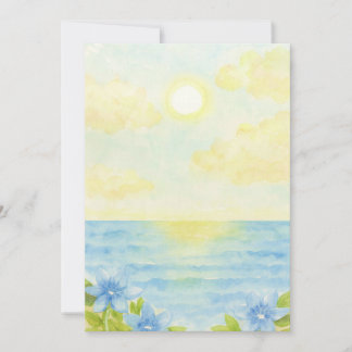 Invitación Playa pintada Einladung