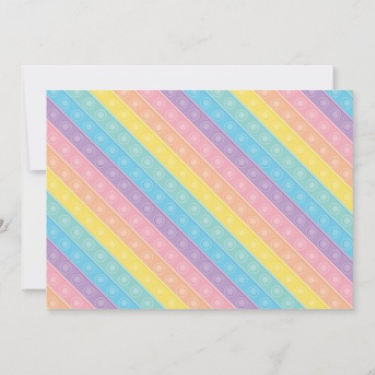 Invitación Pop It Niña Einladung (Rückseite)