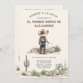Invitación Primer Rodeo Infantil Personalizada Einladung (Vorne/Hinten)