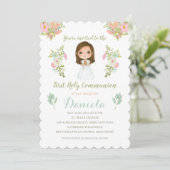 Invitación Primera Comunión DANIELA Einladung (Stehend Vorderseite)