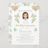 Invitación Primera Comunión DANIELA Einladung (Vorne/Hinten)