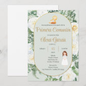 Invitación Primera Comunión Niña Einladung (Vorne/Hinten)