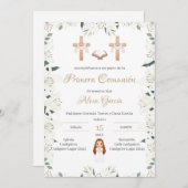 Invitación Primera Comunión Niña Einladung (Vorne/Hinten)