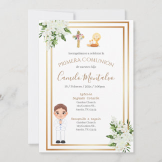 Invitación primera Comunión niño Einladung
