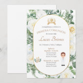 Invitación primera Comunión niño Einladung (Vorne/Hinten)