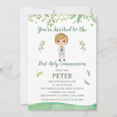 Invitación Primera Comunión PETER Einladung (Vorderseite)