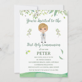 Invitación Primera Comunión PETER Einladung