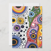 Invitación Psicodélica Retro. Invitación a fiesta Einladung (Vorderseite)
