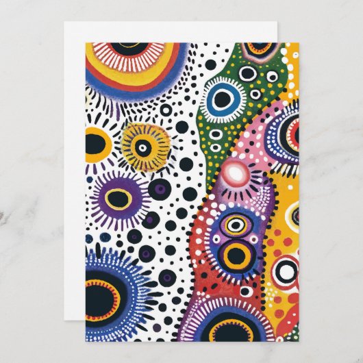 Invitación Psicodélica Retro. Invitación a fiesta Einladung (Vorne/Hinten)