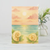 Invitación puesta de sol a la tarde einladung (Stehend Vorderseite)