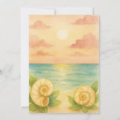 Invitación puesta de sol a la tarde einladung (Rückseite)