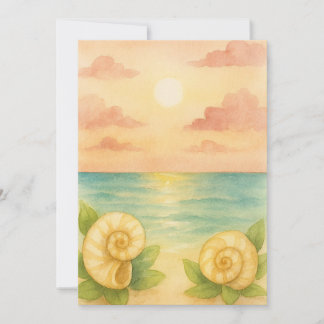 Invitación puesta de sol a la tarde einladung