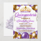 INVITACION QUINCE AÑOS  EINLADUNG (Vorne/Hinten)